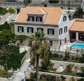 Luxury 7 Bedroom Villa with Heated Pool, Gym, Sauna, Jacuzzi and Sea Views in Dubrovnik, Sleeps 12-14